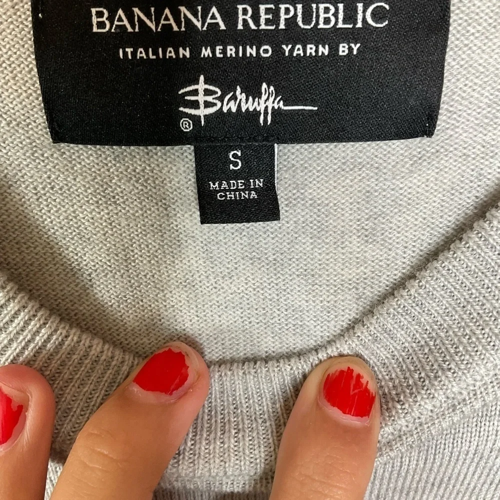 Banana Republic Merino‎ Wool Sweater by Baruffa Size Small